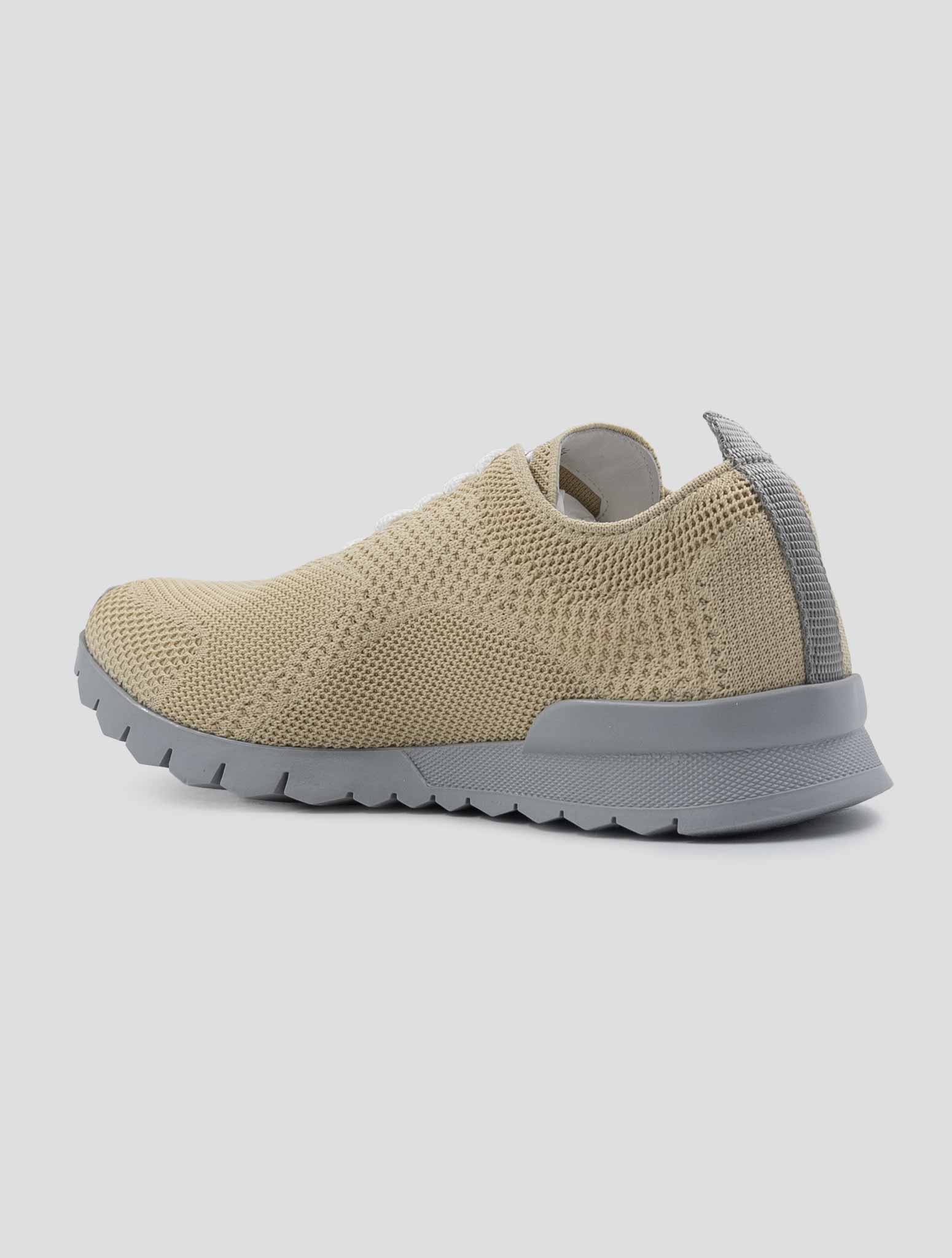 Kiton Beige Cotton Sneakers