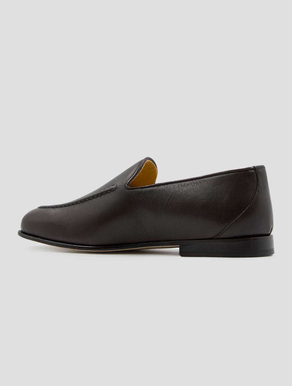 Kiton Brown Leather Loafers USSA404