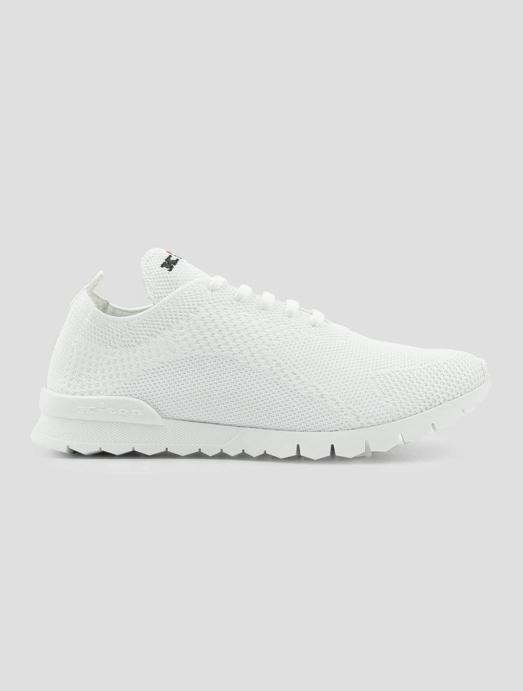 Kiton White Cotton Sneakers FITSN DC