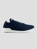 Kiton Blue Navy Cotton-Elastane Sneakers