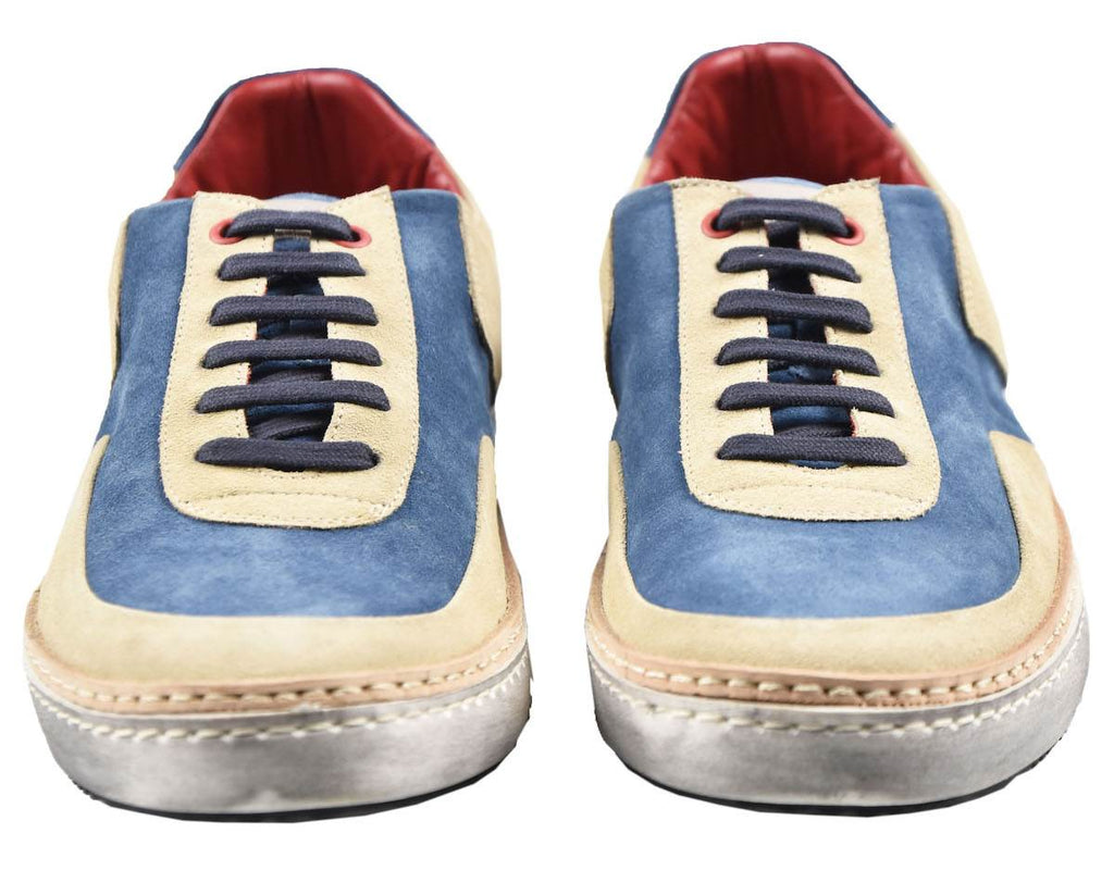 Kiton Multicolor Leather Suede Sneakers 19O112
