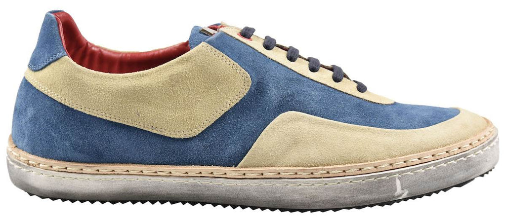 Kiton Multicolor Leather Suede Sneakers 19O112