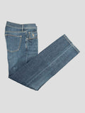 Stefano Ricci Blue Cotton-Linen Pants (TSTKSW0) - View 1