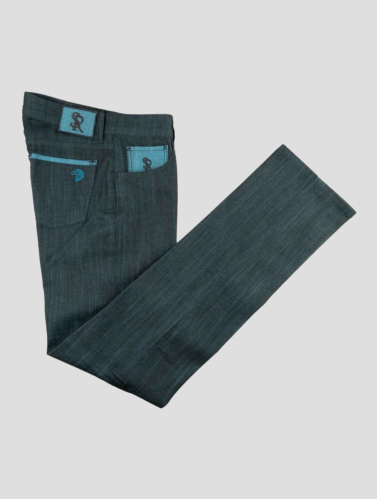 Stefano Ricci Blue Cotton Jeans (905) - View 1