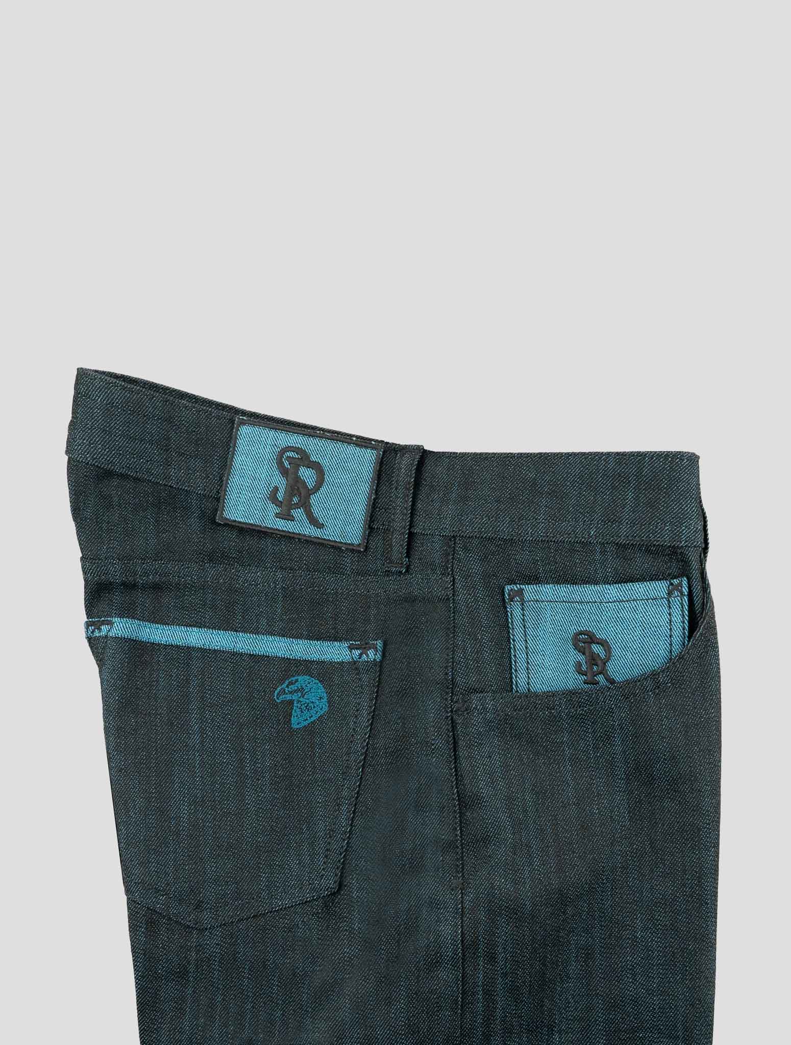 Stefano Ricci Blue Cotton Jeans (905) - View 3