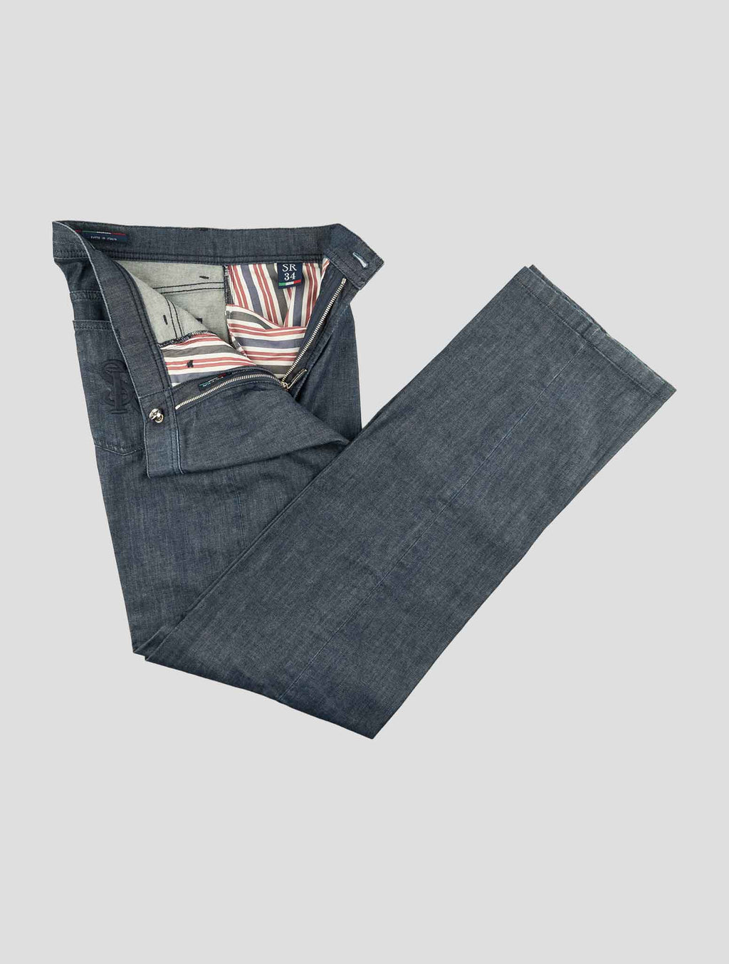 Stefano Ricci Blue Cotton Jeans (901) - View 2