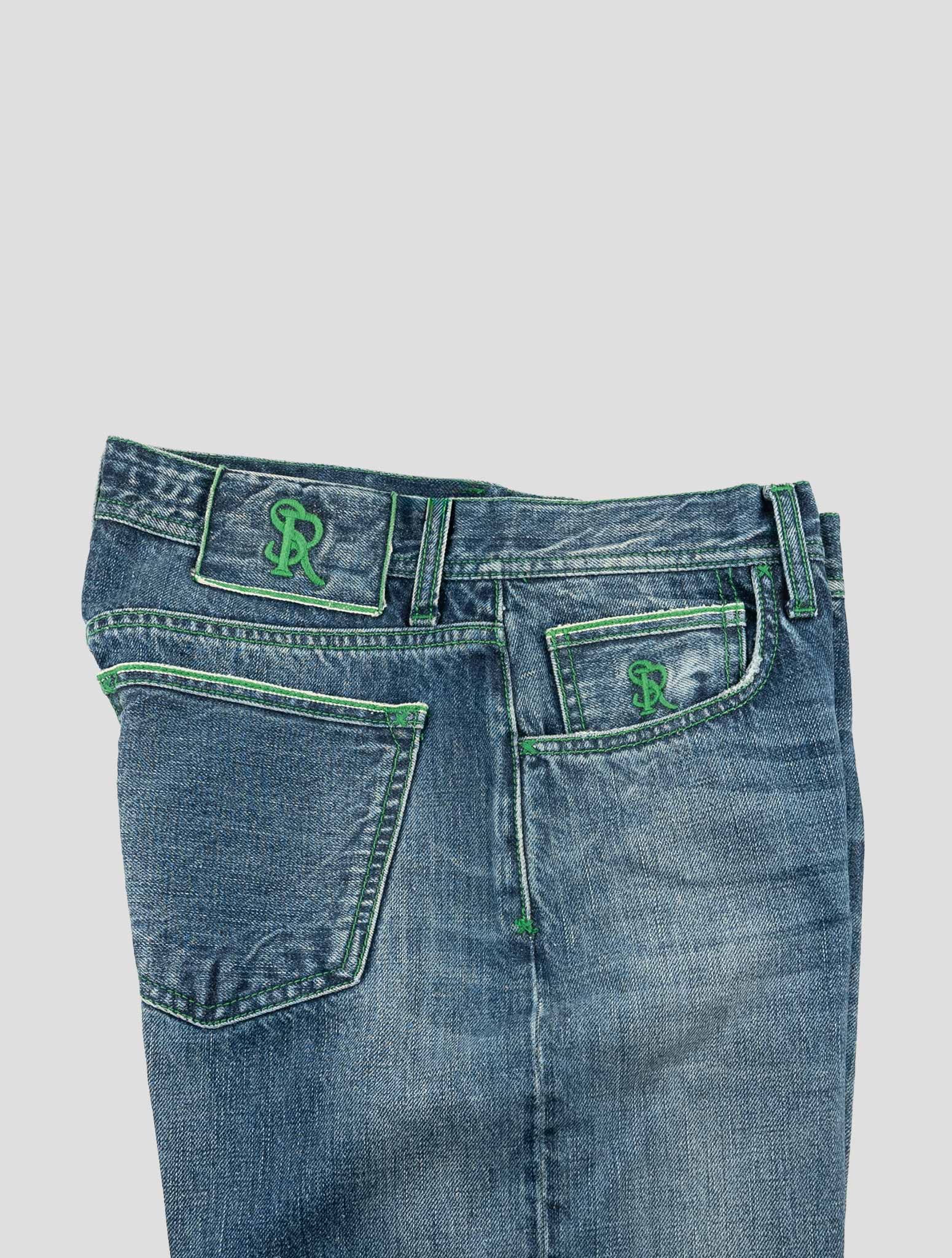 Stefano Ricci Light Blue Cotton Jeans (TSTKSW0-1) - View 3