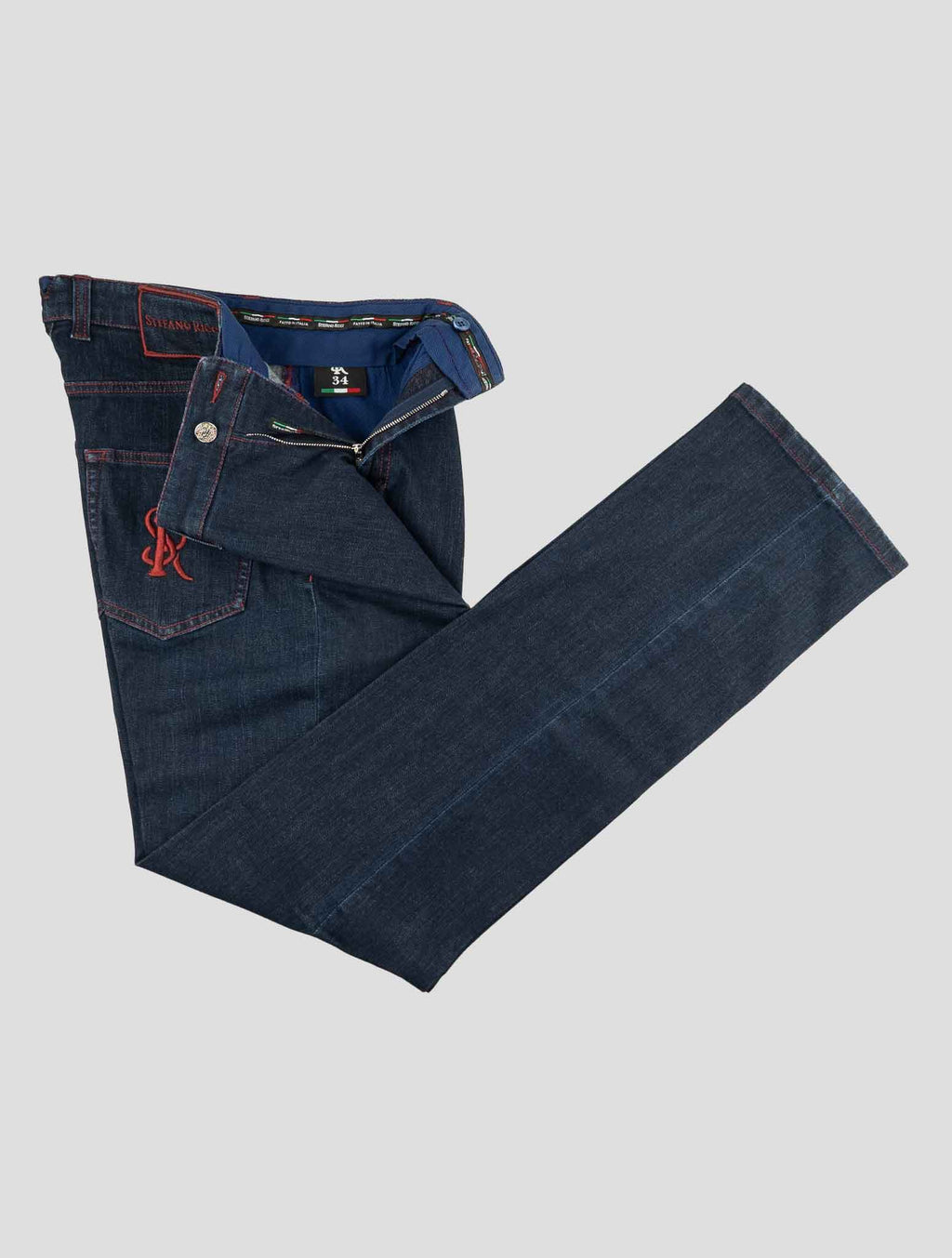 Stefano Ricci Blue Cotton Jeans (MFTXDS1010) - View 2