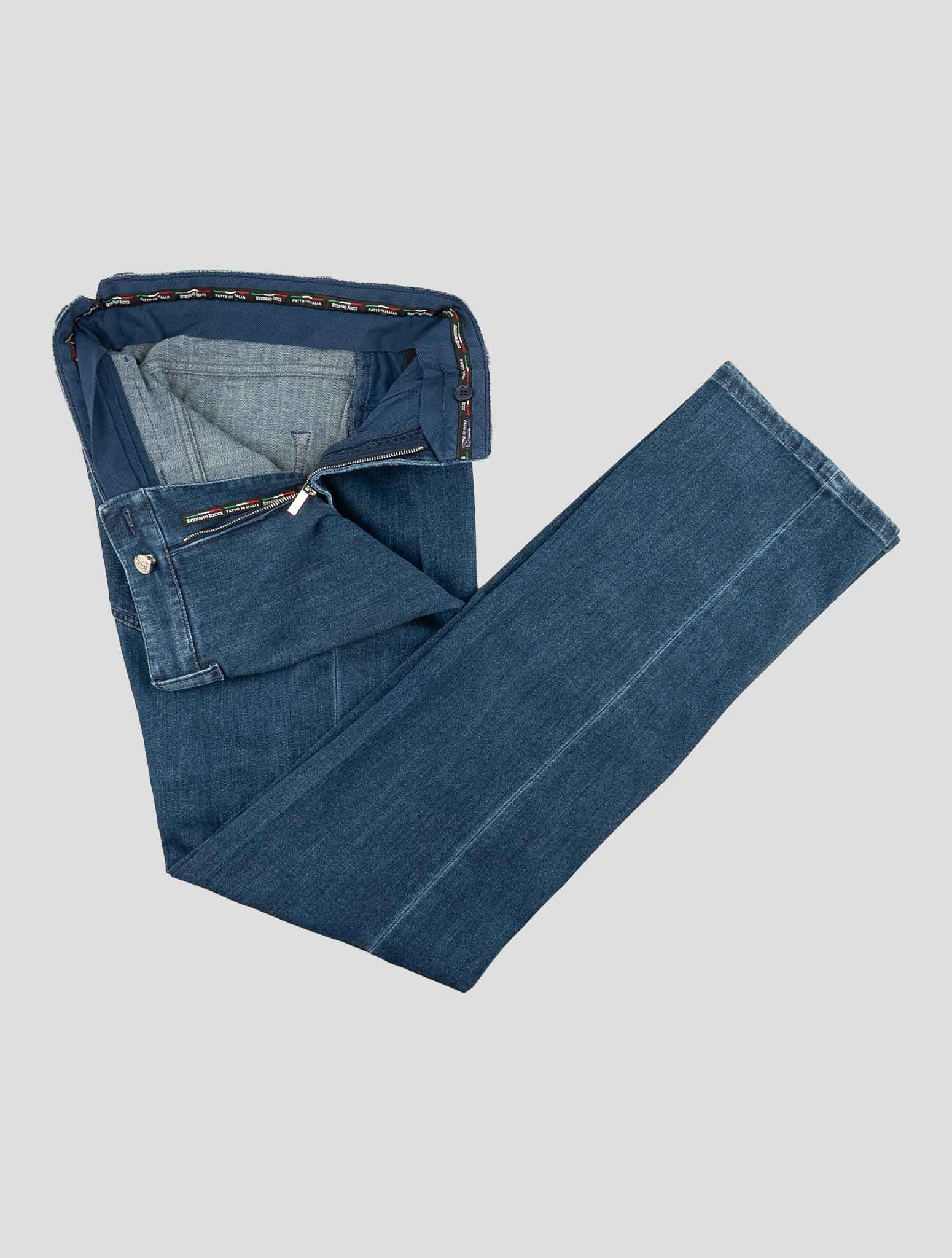 Stefano Ricci Blue Cotton Pants (MFTXDS2020) - View 2