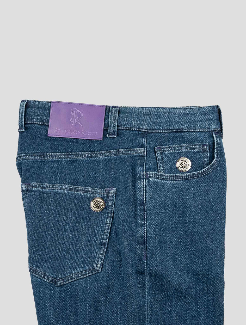 Stefano Ricci Blue Cotton Pants (MFTXDS2020) - View 3