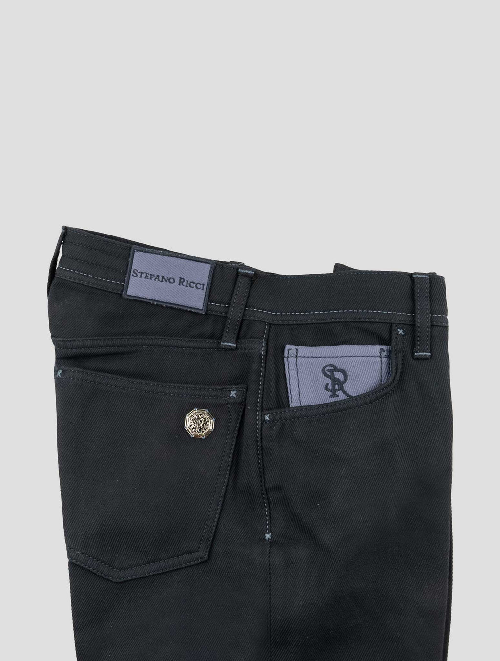 Stefano Ricci Blue Cotton Jeans (T1901BCOL) - View 3