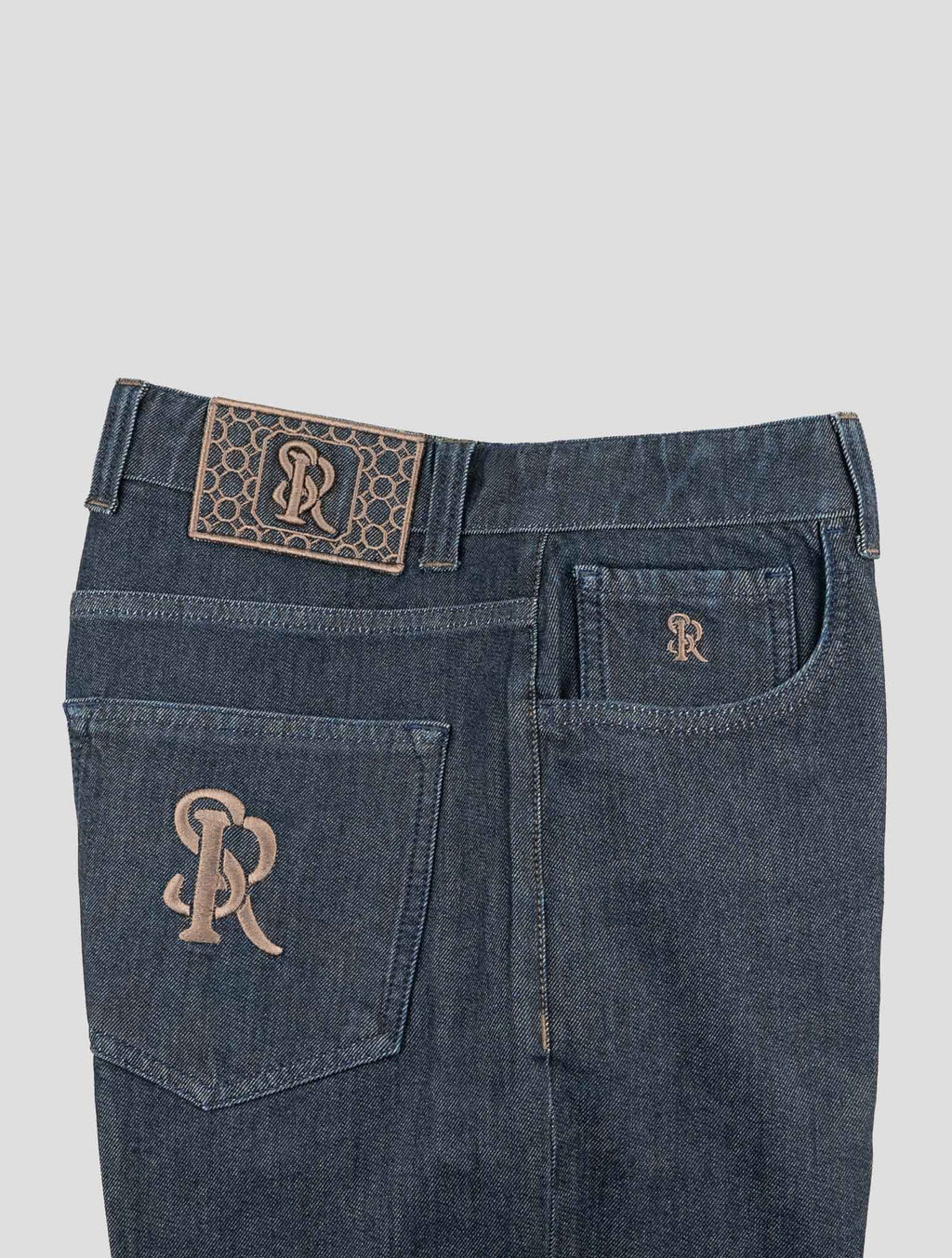 Stefano Ricci Blue Cotton Jeans (T155OTT1) - View 3