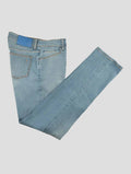 Stefano Ricci Light Blue Cotton Jeans (TSTKSW) - View 1