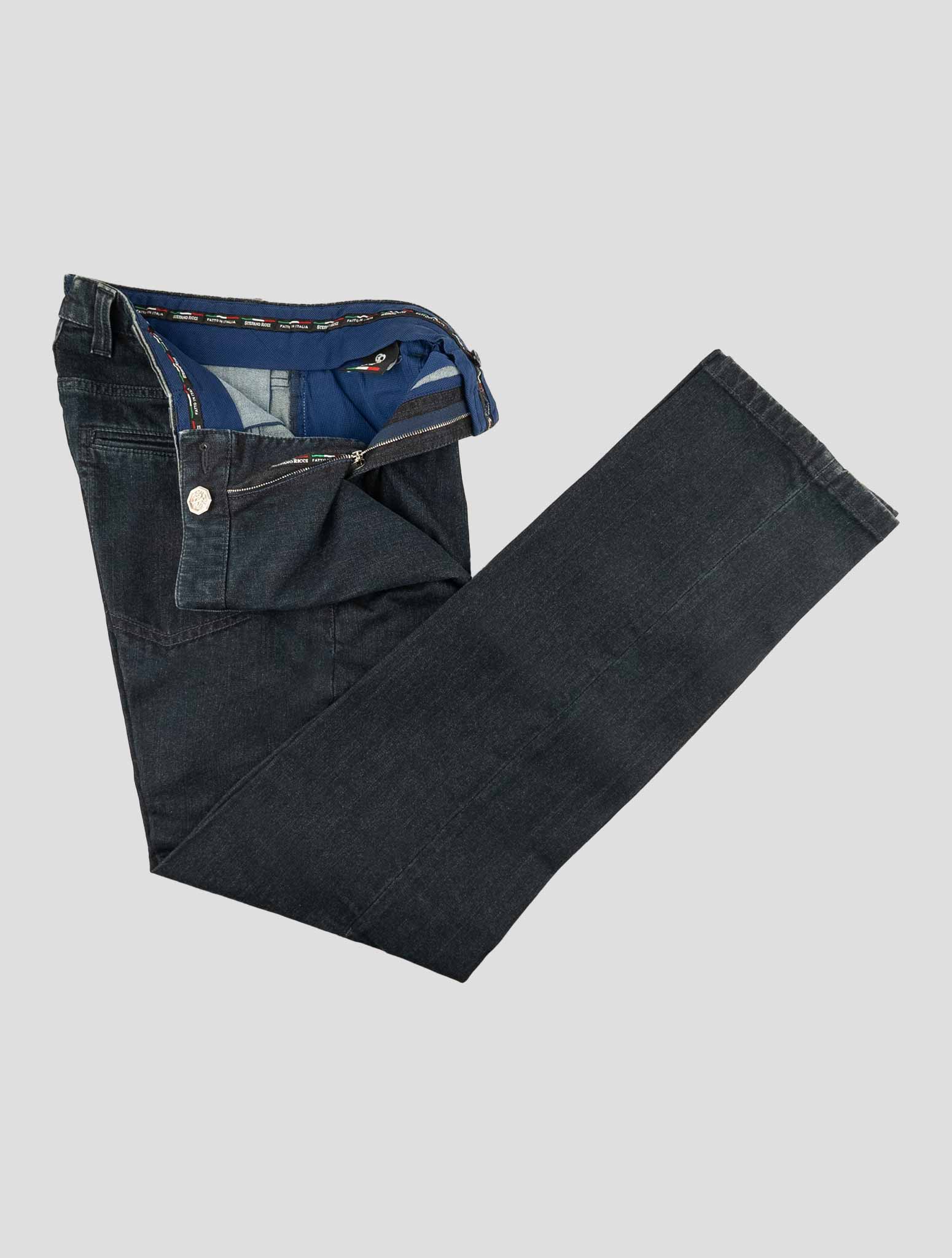 Stefano Ricci Dark Blue Cotton Jeans (T1A5FIL1) - View 2