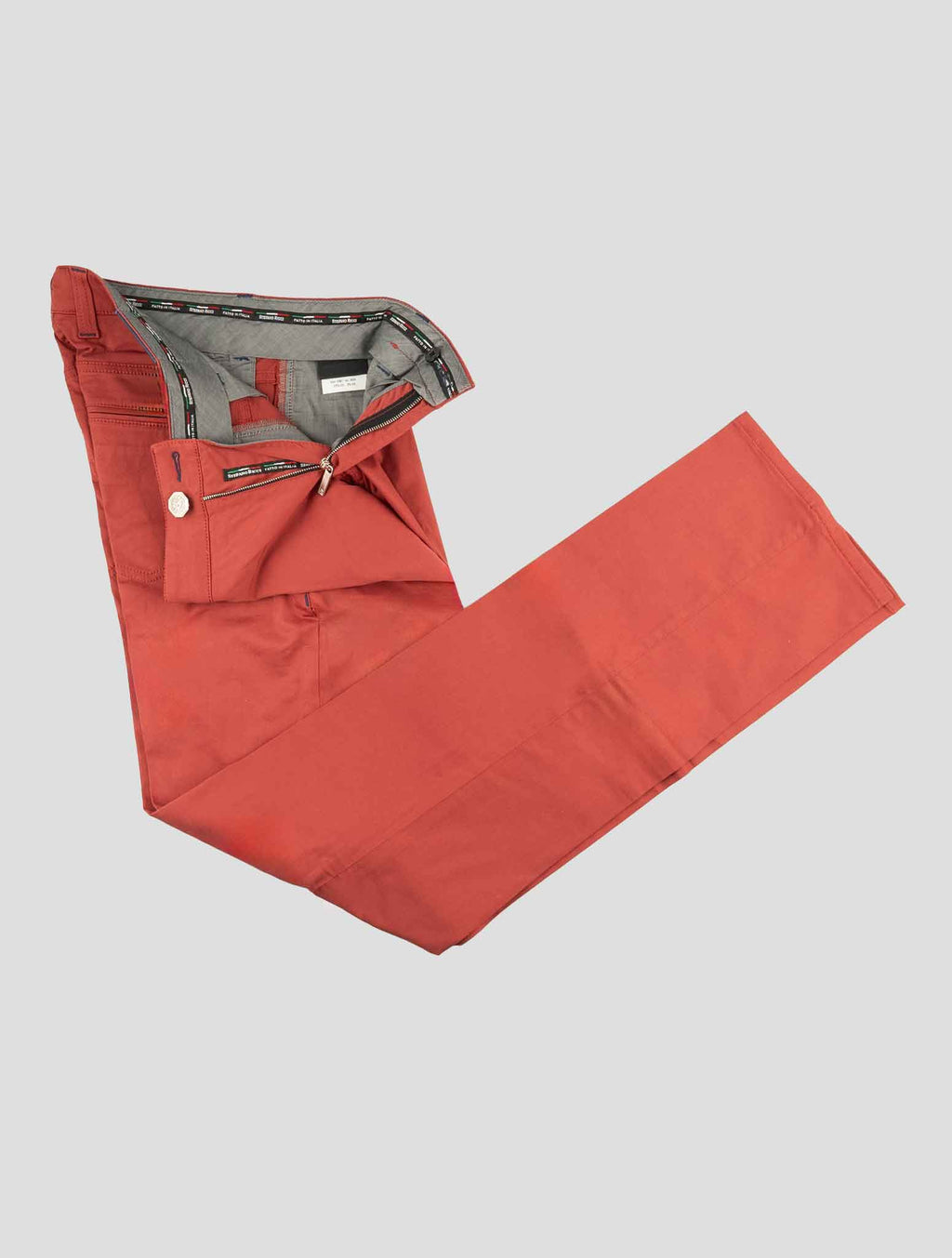 Stefano Ricci Red Cotton Jeans - View 2