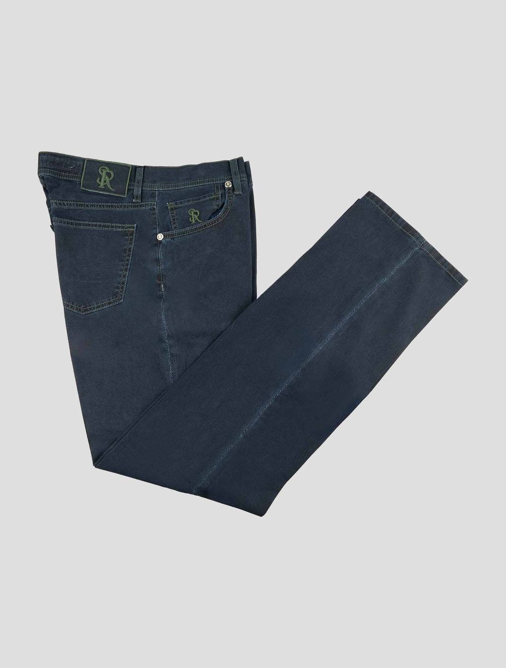 Stefano Ricci Blue Cotton Jeans (T01901BASU) - View 1