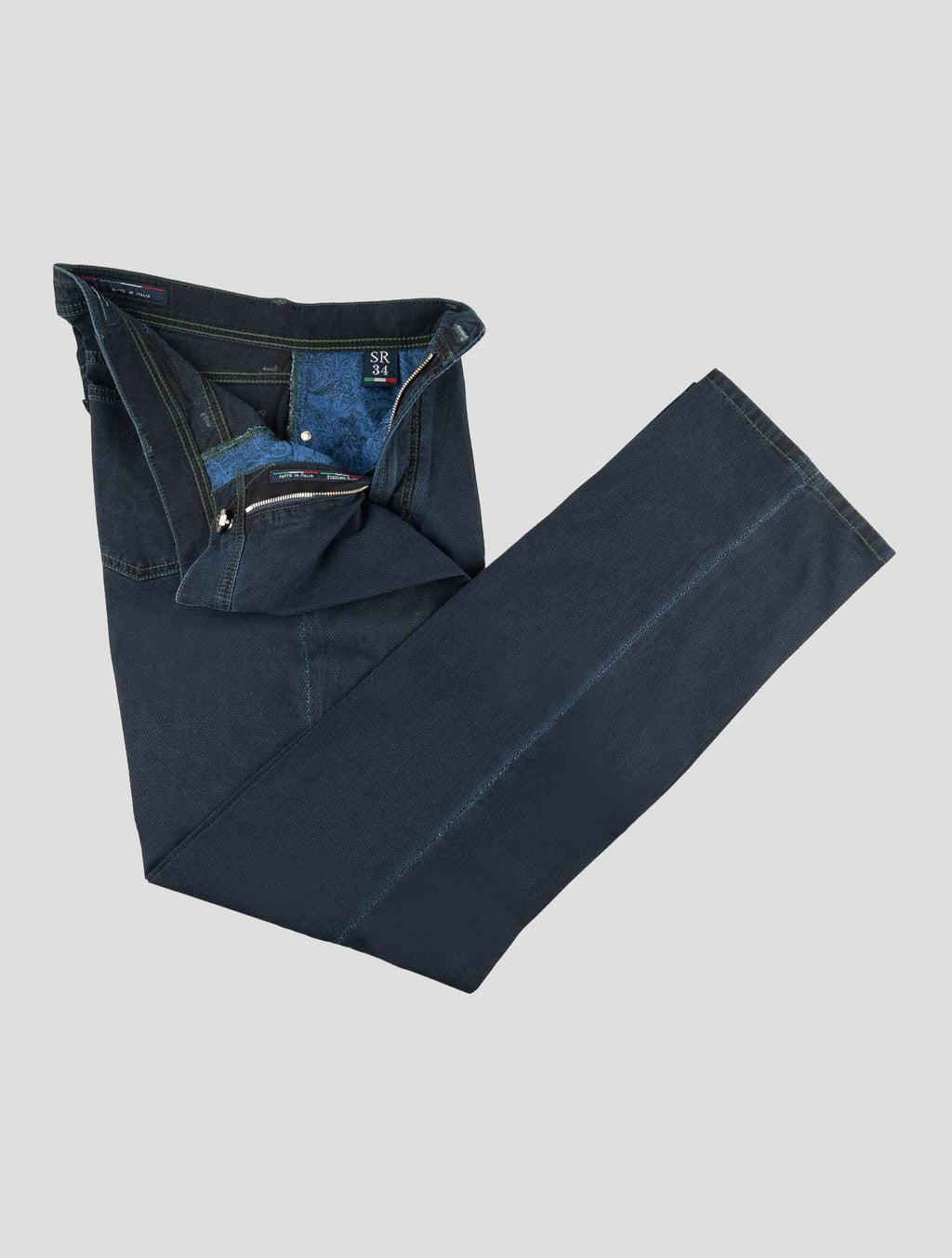 Stefano Ricci Blue Cotton Jeans (T01901BASU) - View 2