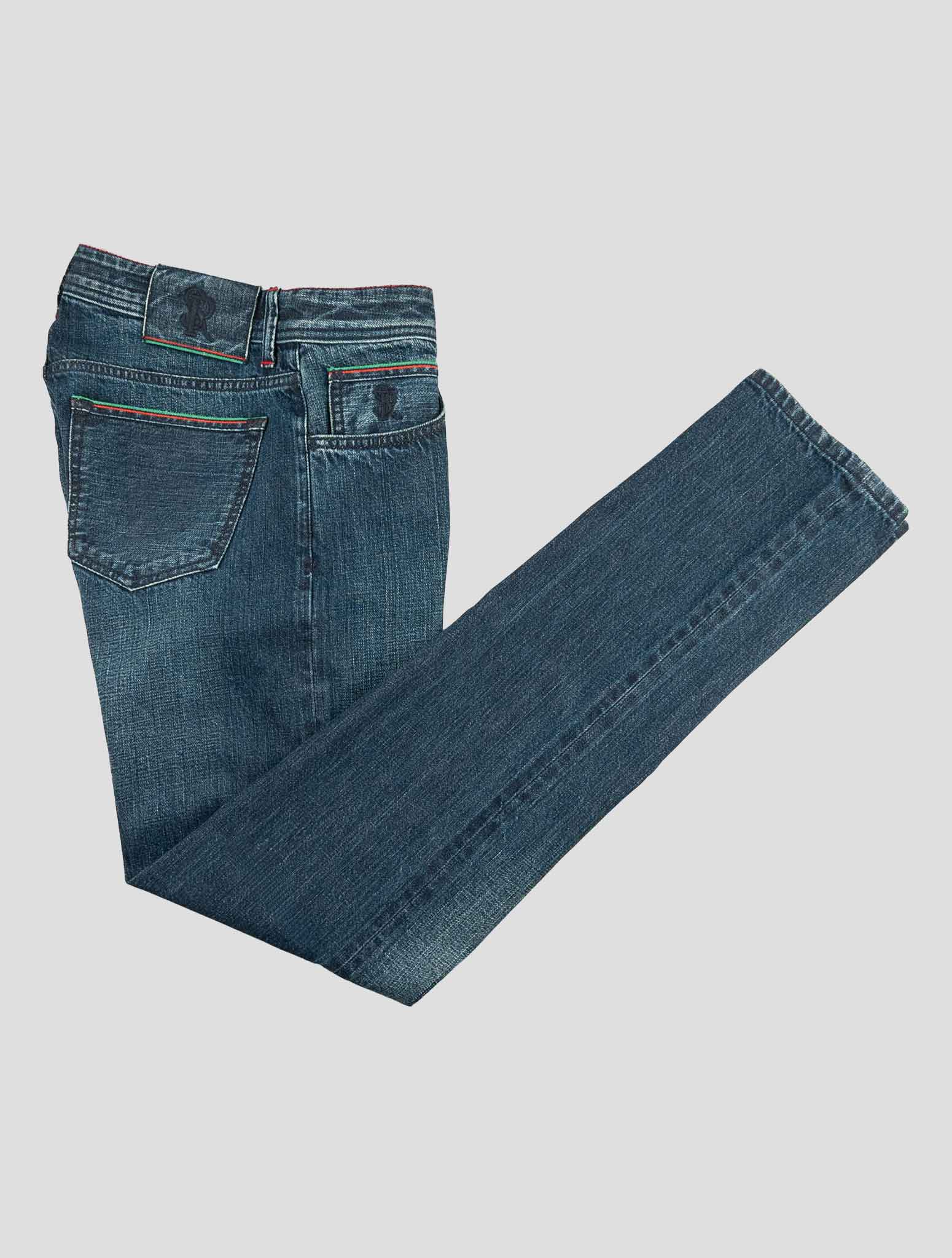 Stefano Ricci Blue Cotton Jeans (901KDR01) - View 1