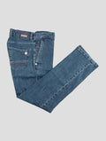Stefano Ricci Blue Cotton Jeans (MFT63S2060) - View 1