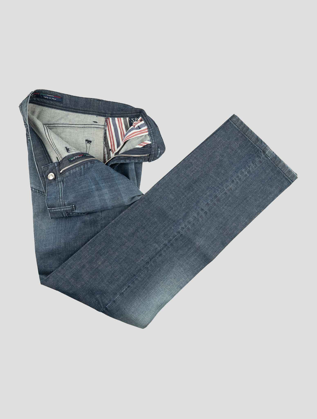 Stefano Ricci Blue Cotton Jeans (901GP02) - View 2