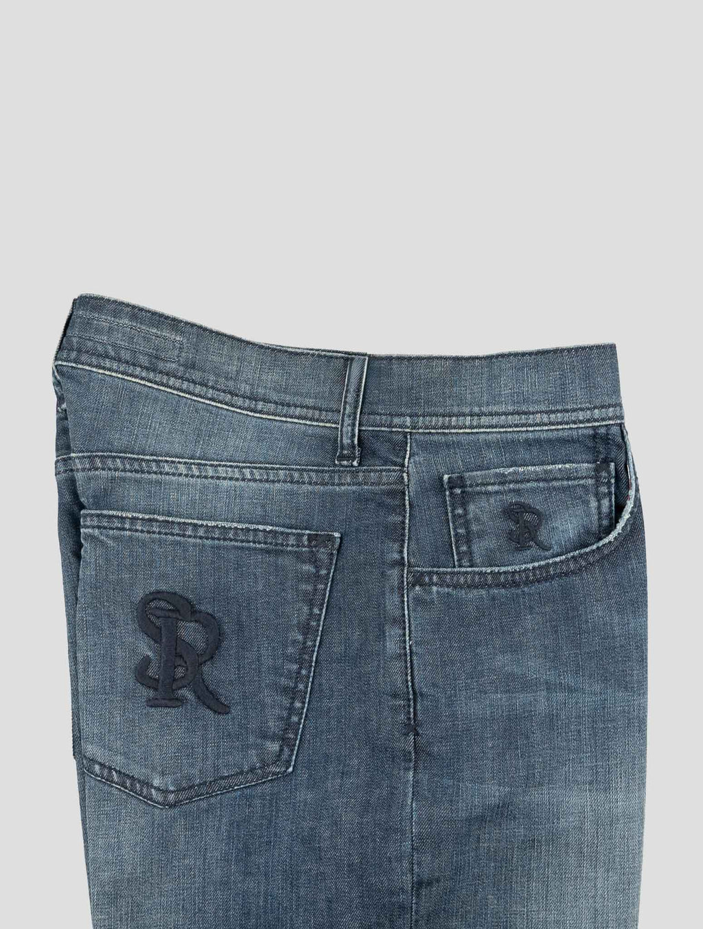 Stefano Ricci Blue Cotton Jeans (901GP02) - View 3