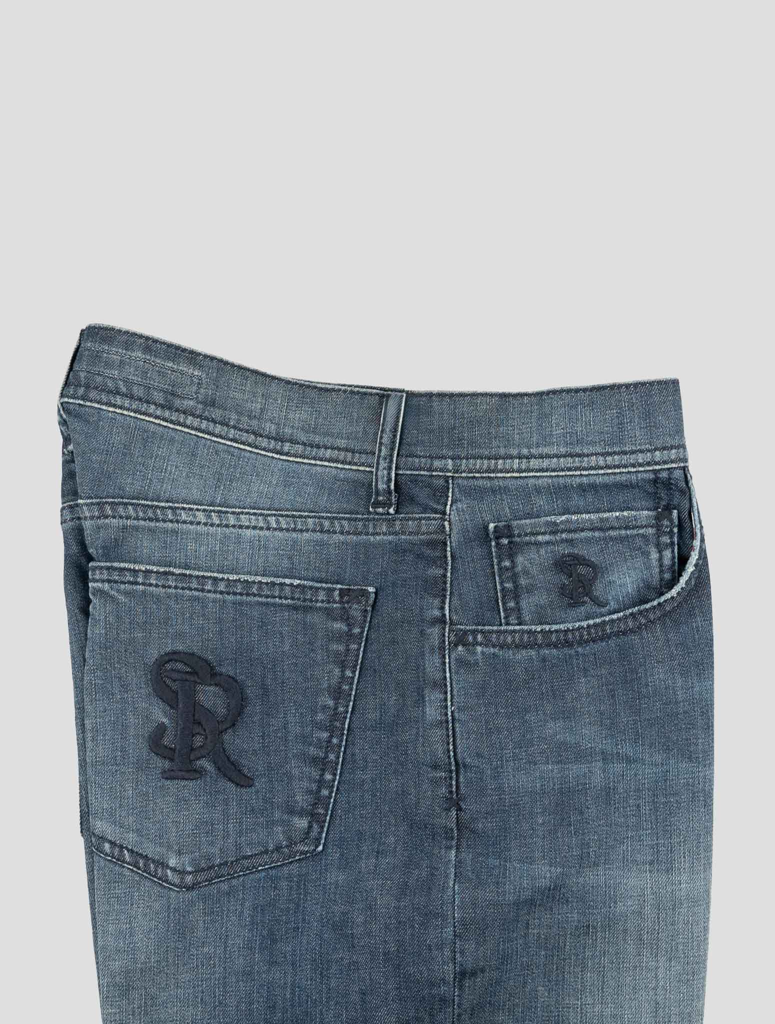 Stefano Ricci Blue Cotton Jeans (901GP02) - View 3
