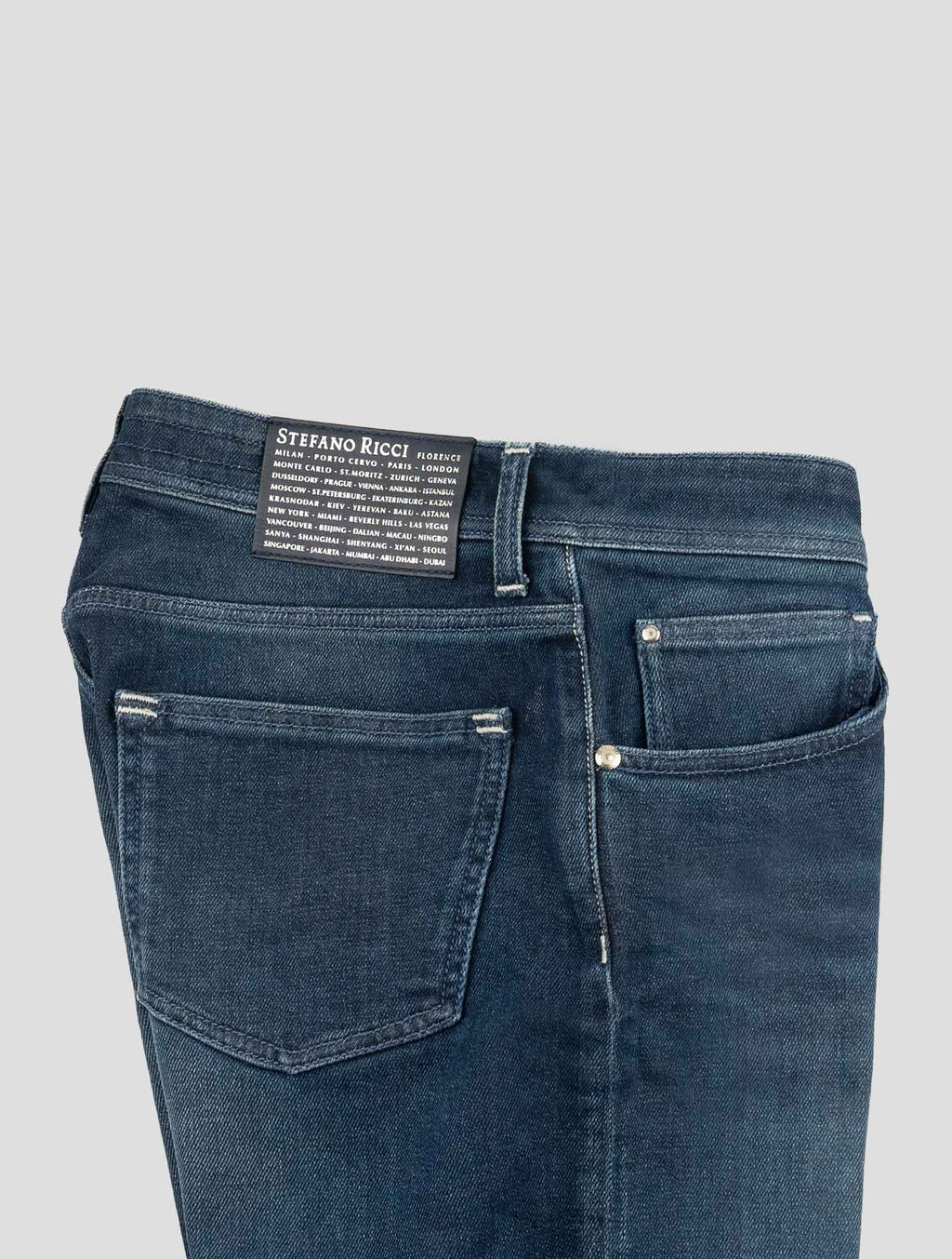 Stefano Ricci Blue Cotton Jeans (MST74A2120MBPO) - View 3