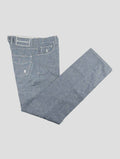 Stefano Ricci Blue Cotton Pants (T15T1) - View 1