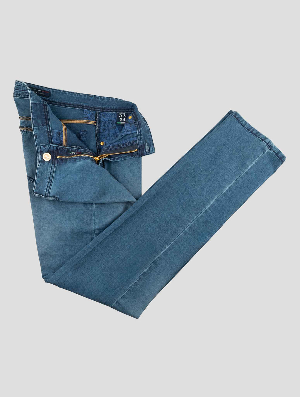 Stefano Ricci Blue Cotton Jeans (T01905PATO) - View 2