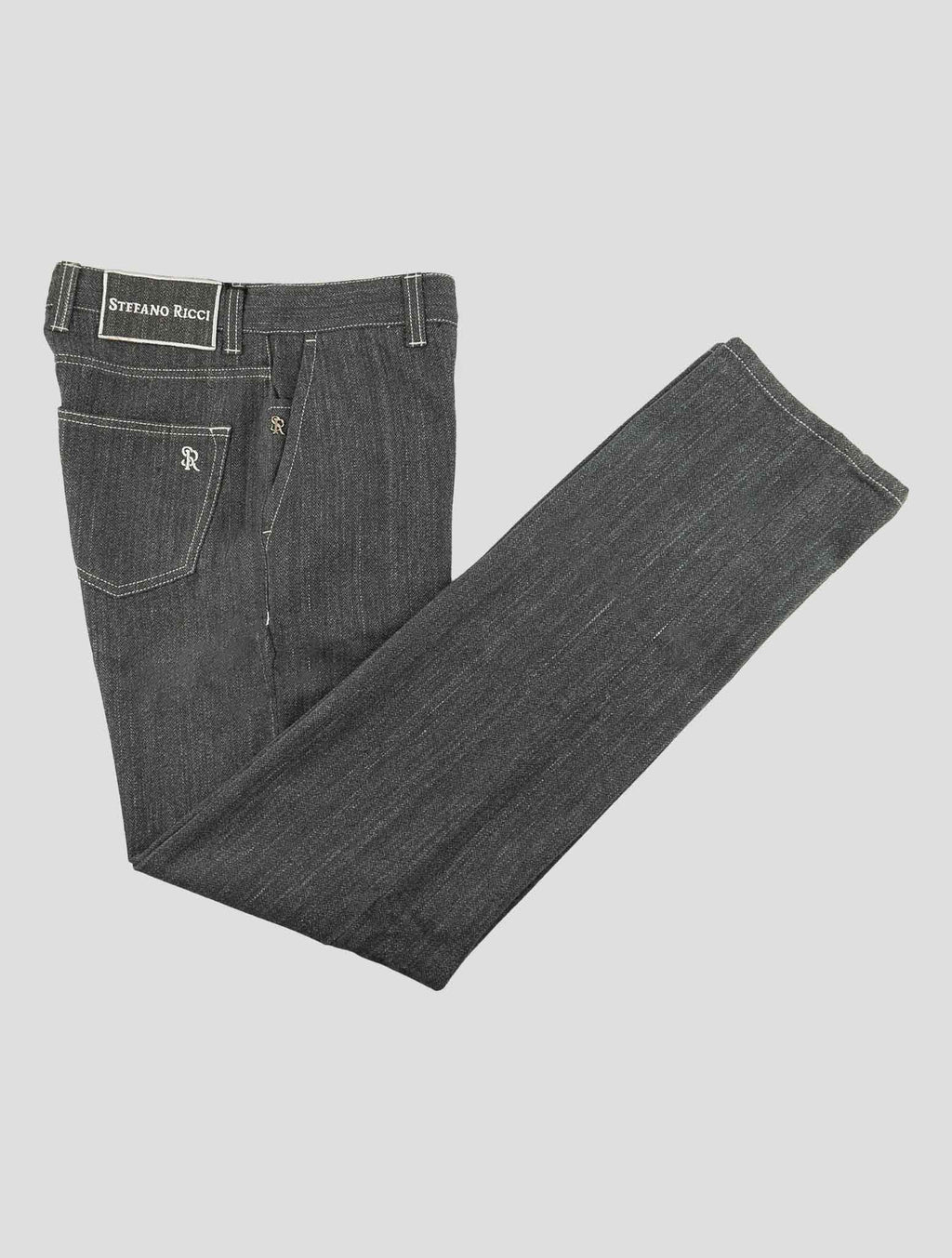 Stefano Ricci Gray Cotton Pants (T01TA1LBAZ) - View 1