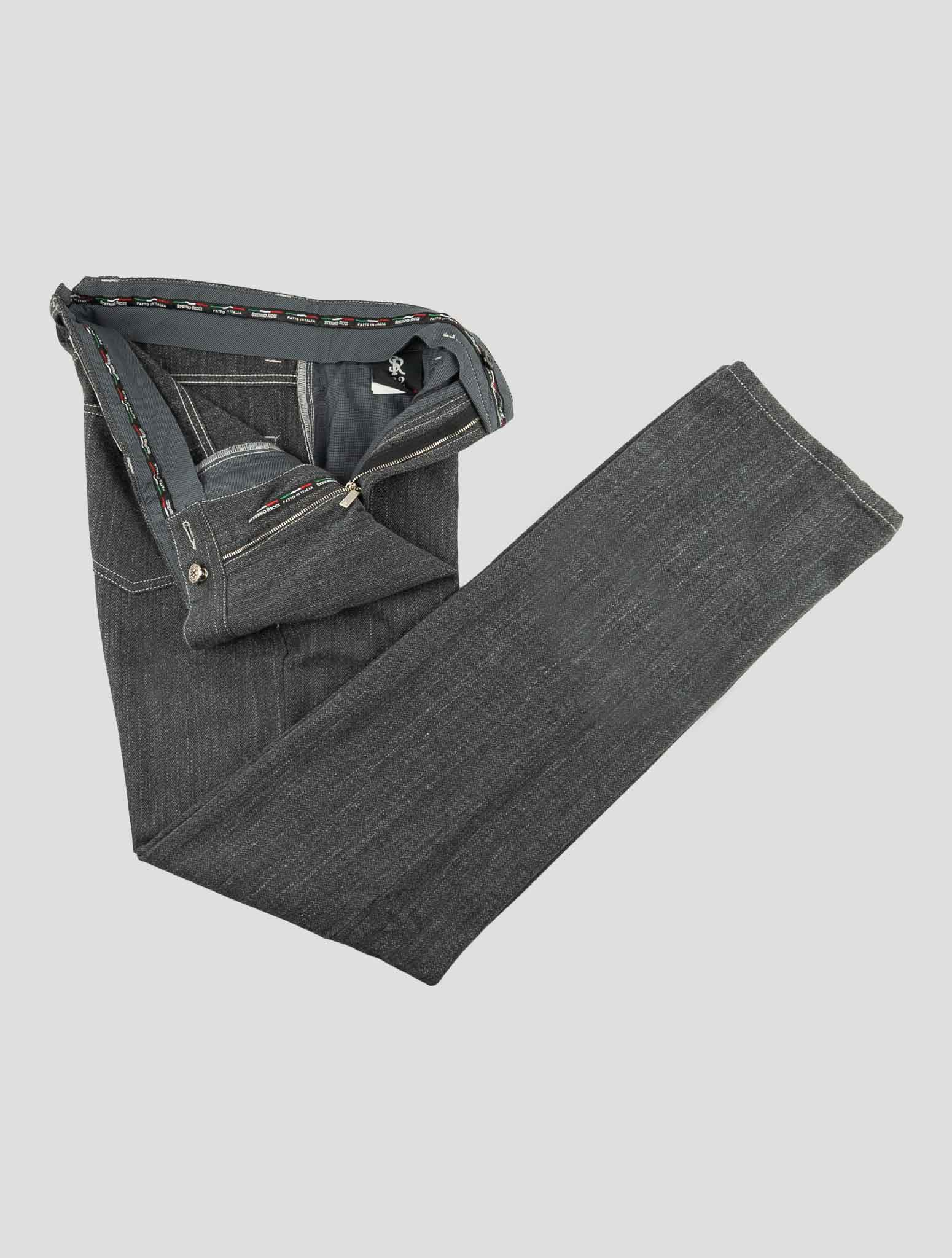 Stefano Ricci Gray Cotton Pants (T01TA1LBAZ) - View 2