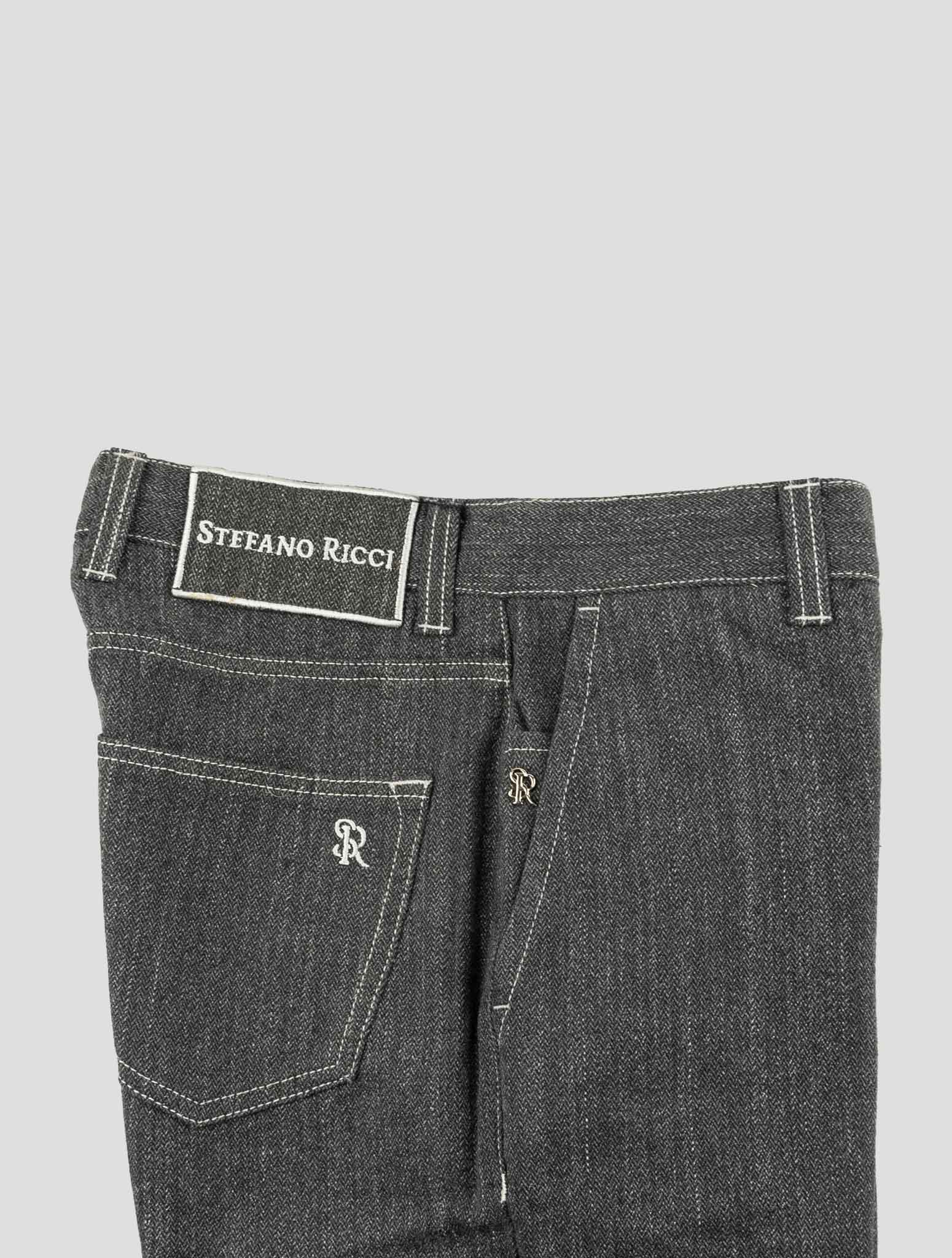 Stefano Ricci Gray Cotton Pants (T01TA1LBAZ) - View 3