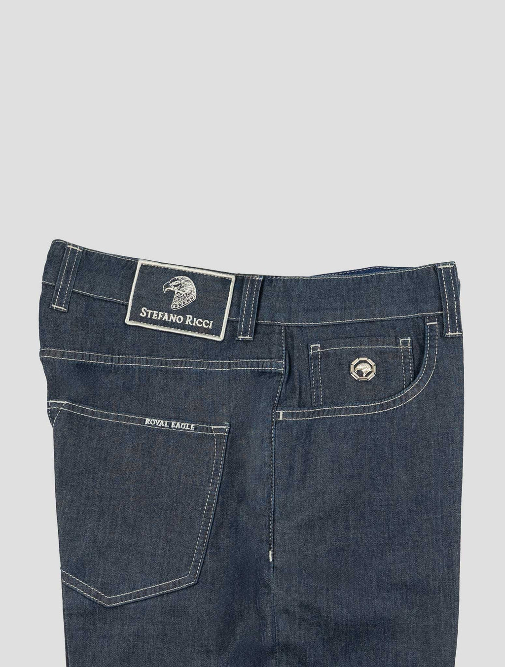 Stefano Ricci Blue Lyocell-Cotton Jeans (T155RAQ1) - View 3
