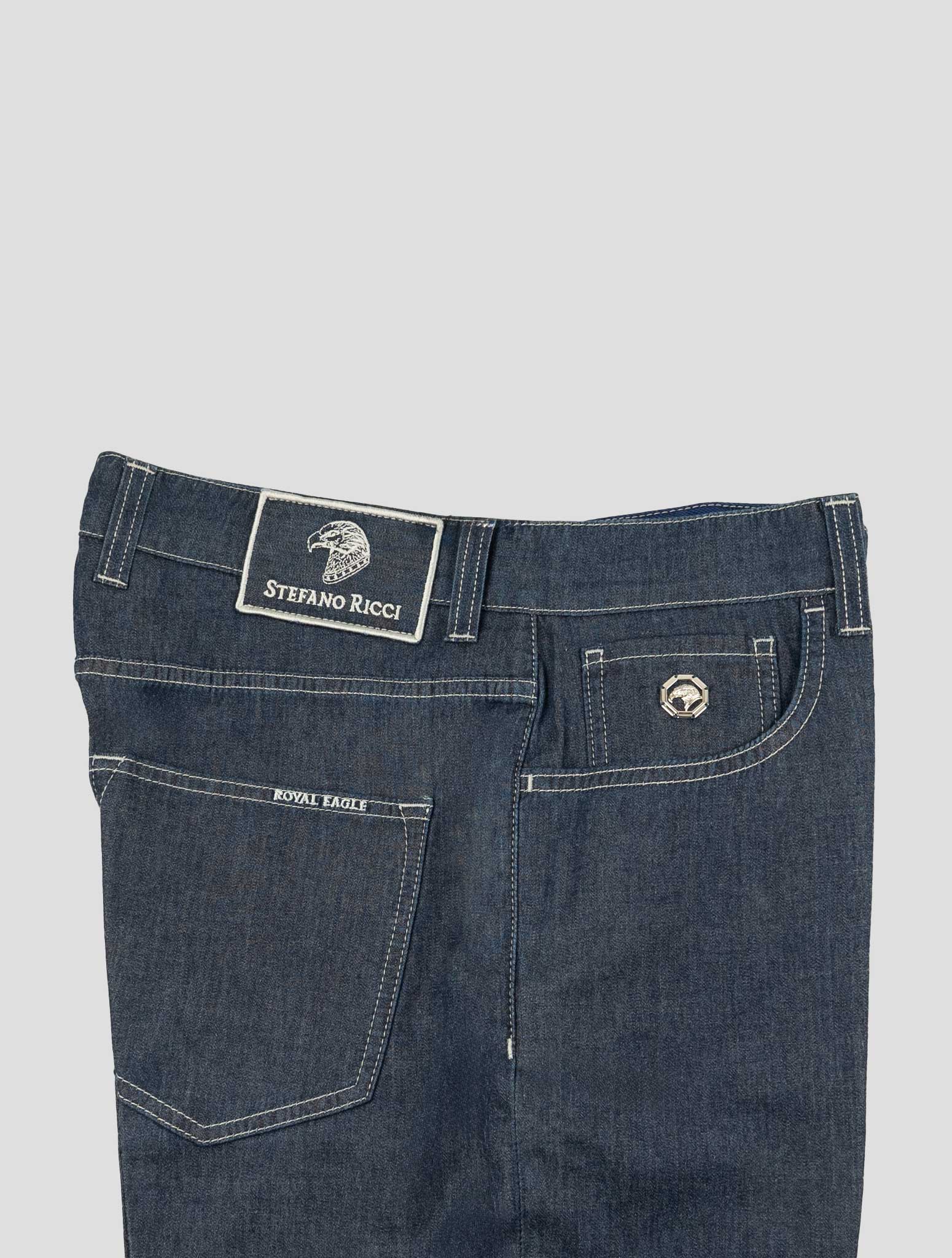 Stefano Ricci Blue Lyocell-Cotton Jeans (T155RAQ1) - View 3