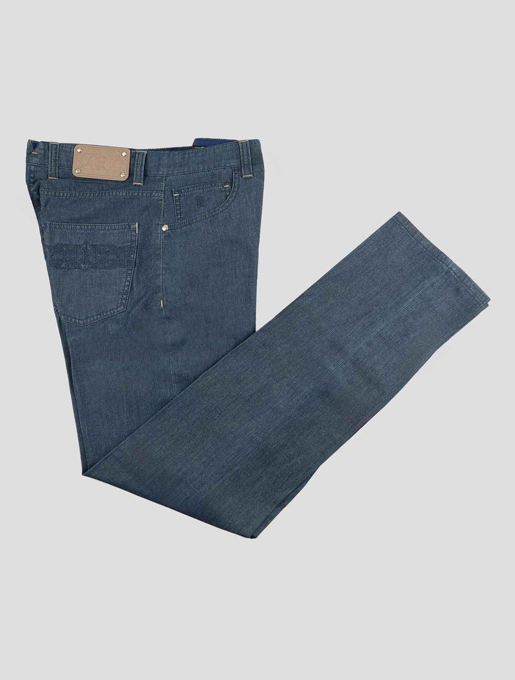 Stefano Ricci Blue Lyocell-Cotton Jeans (MFT71S1040) - View 1