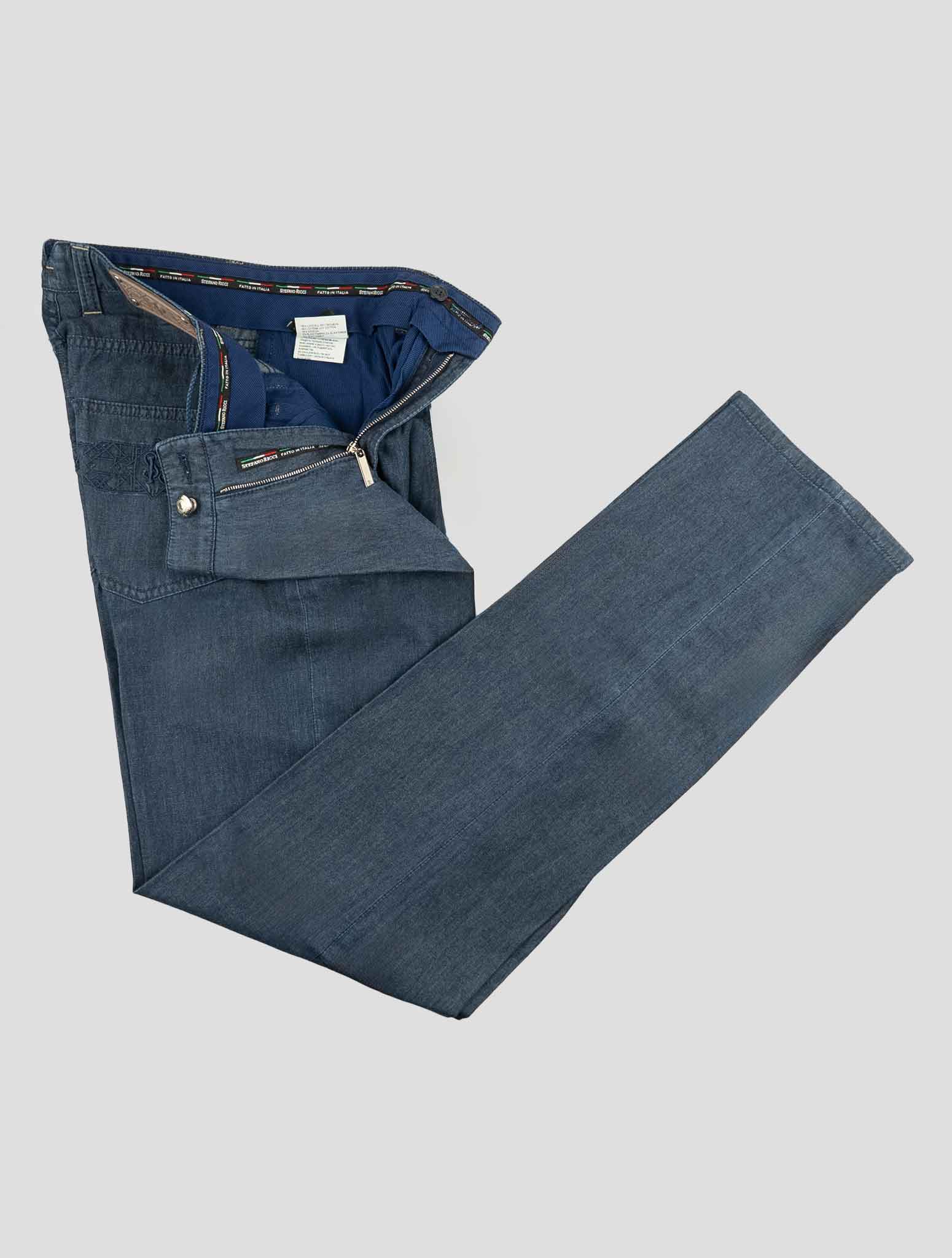 Stefano Ricci Blue Lyocell-Cotton Jeans (MFT71S1040) - View 2