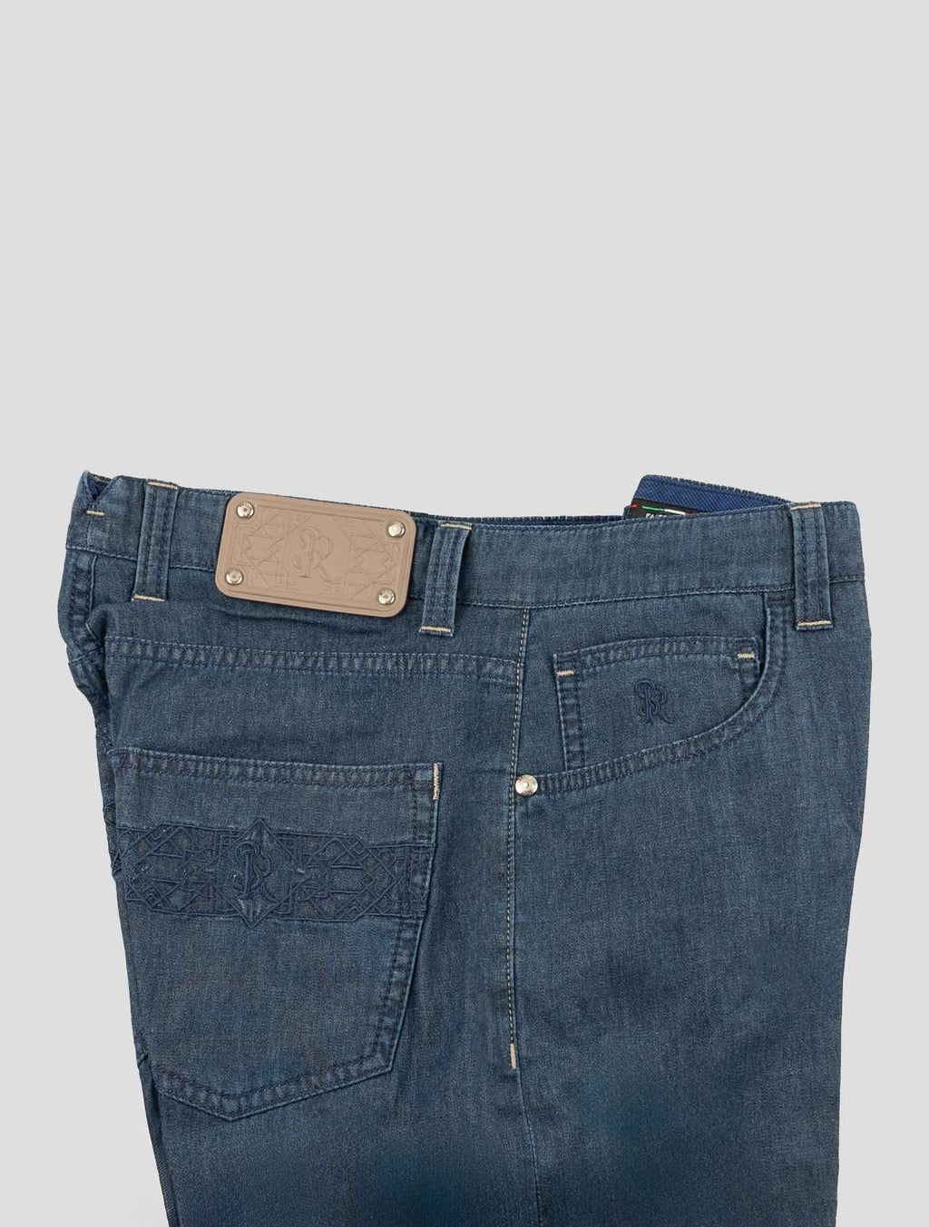 Stefano Ricci Blue Lyocell-Cotton Jeans (MFT71S1040) - View 3