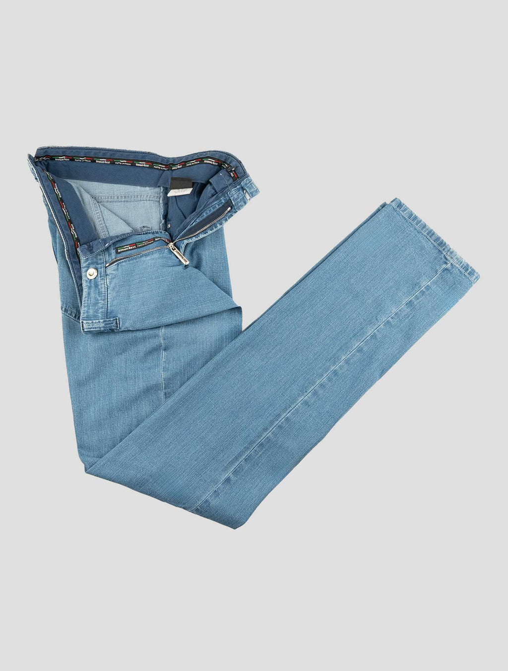 Stefano Ricci Light Blue Cotton Jeans (MFT81S3060) - View 2