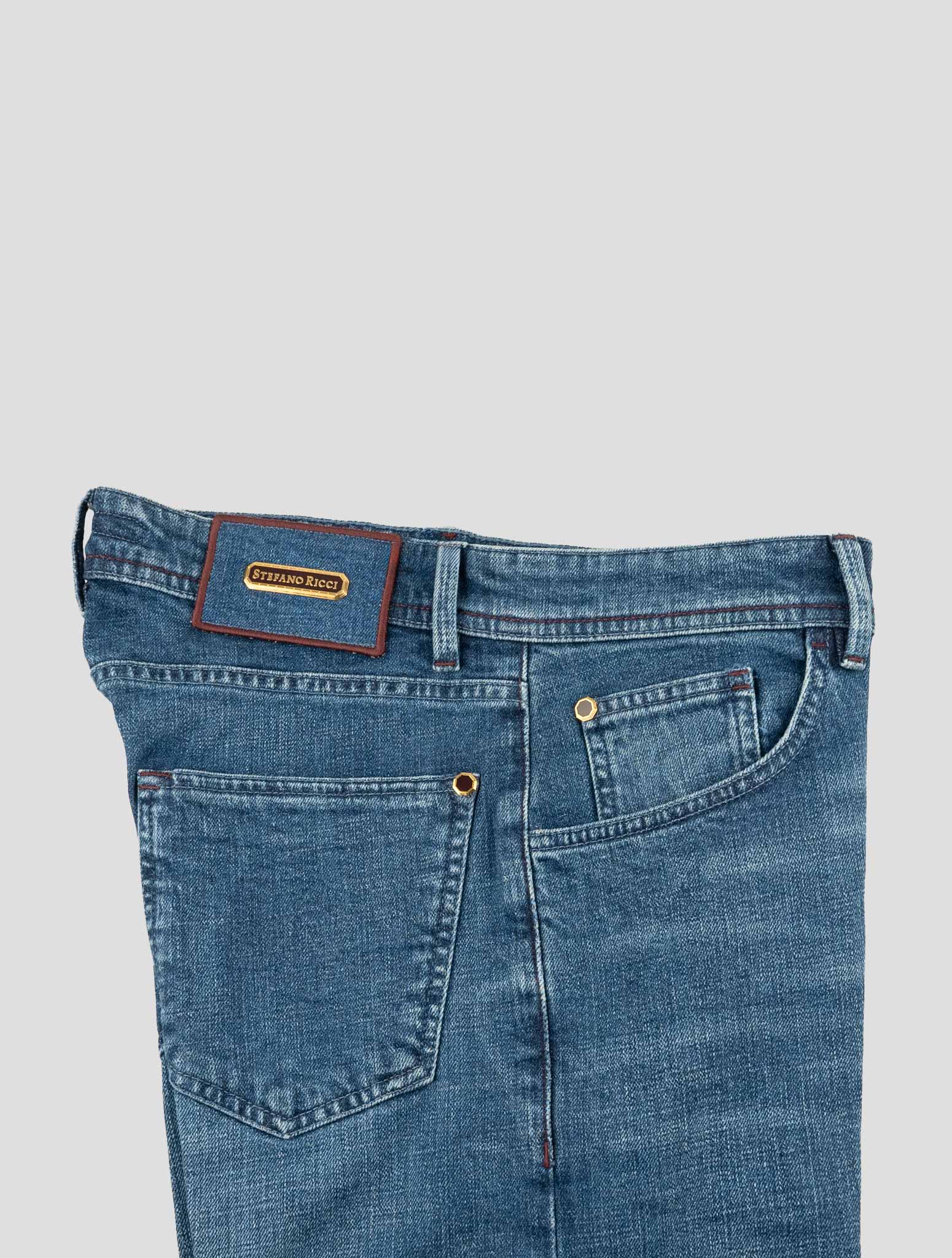Stefano Ricci Blue Cotton Jeans (M2T83S2040) - View 3