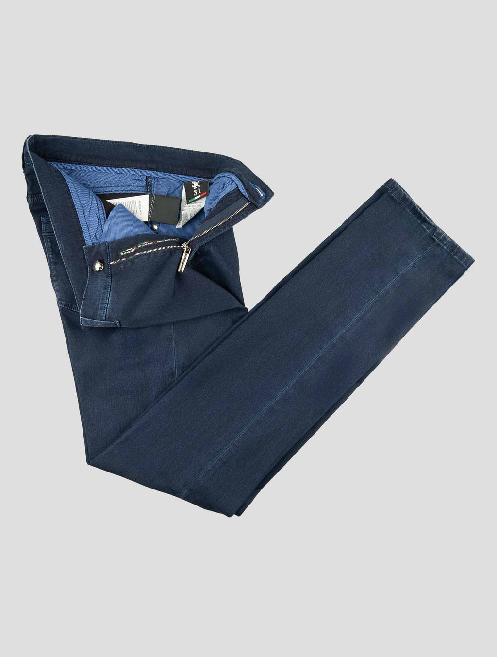 Stefano Ricci Blue Cotton Jeans (MFT03B1040) - View 2