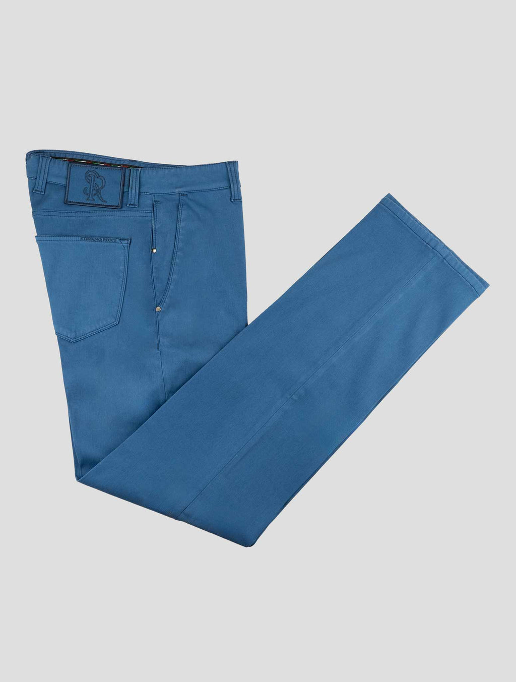 Stefano Ricci Blue Cotton Pants (MFT94R0160) - View 1