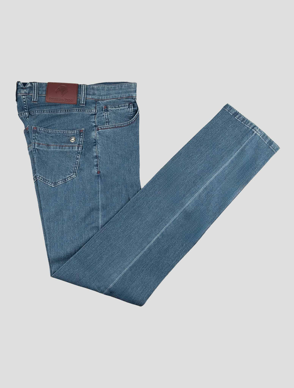 Stefano Ricci Blue Cashmere-Blend Jeans (MFT73S2010) - View 1
