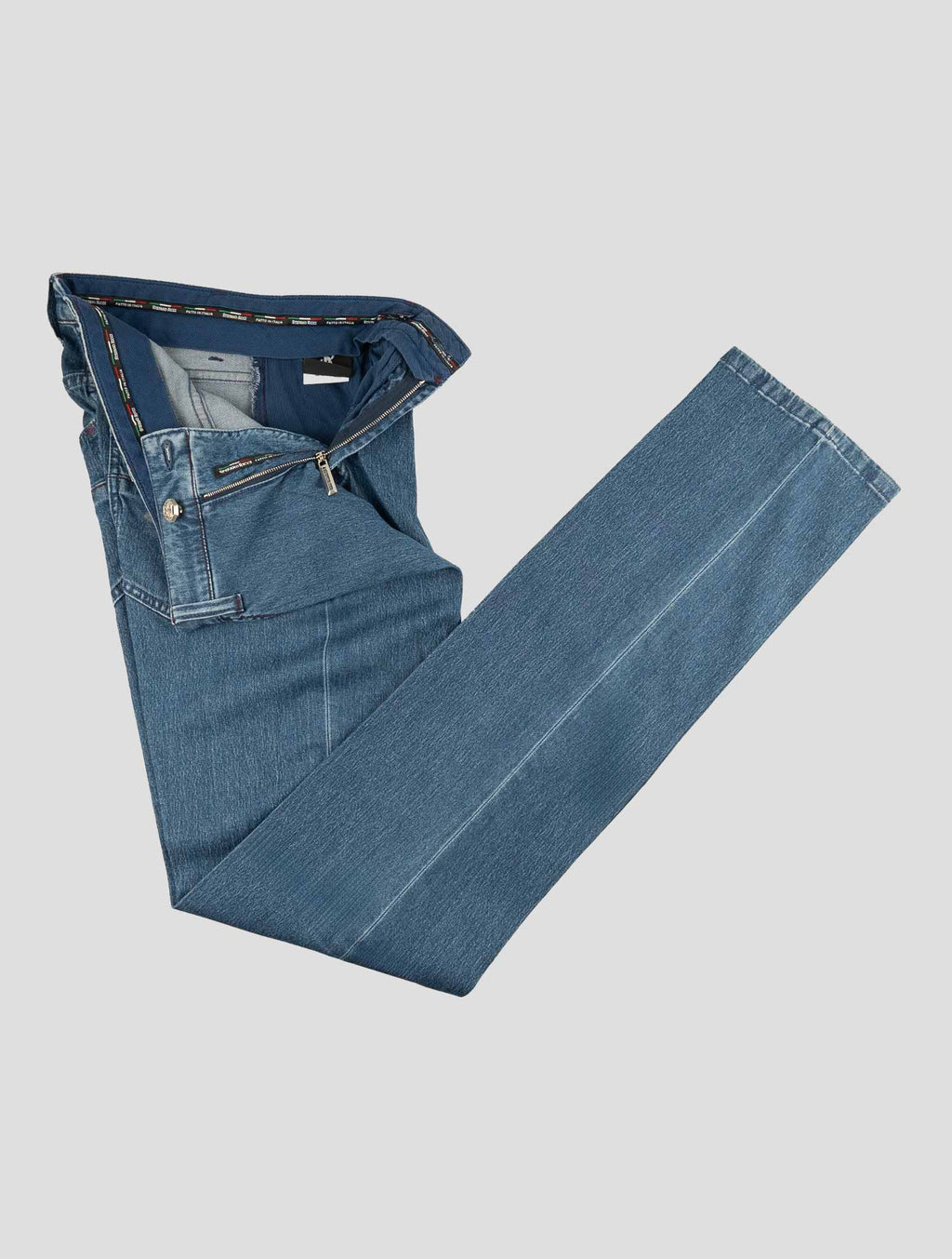 Stefano Ricci Blue Cashmere-Blend Jeans (MFT73S2010) - View 2