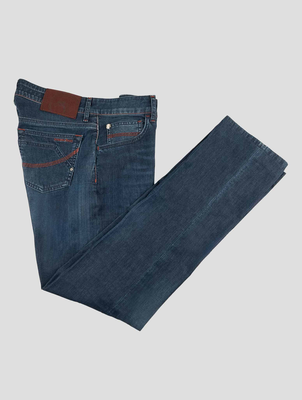 Stefano Ricci Blue Lyocell-Cotton Jeans (MST11S1050) - View 1
