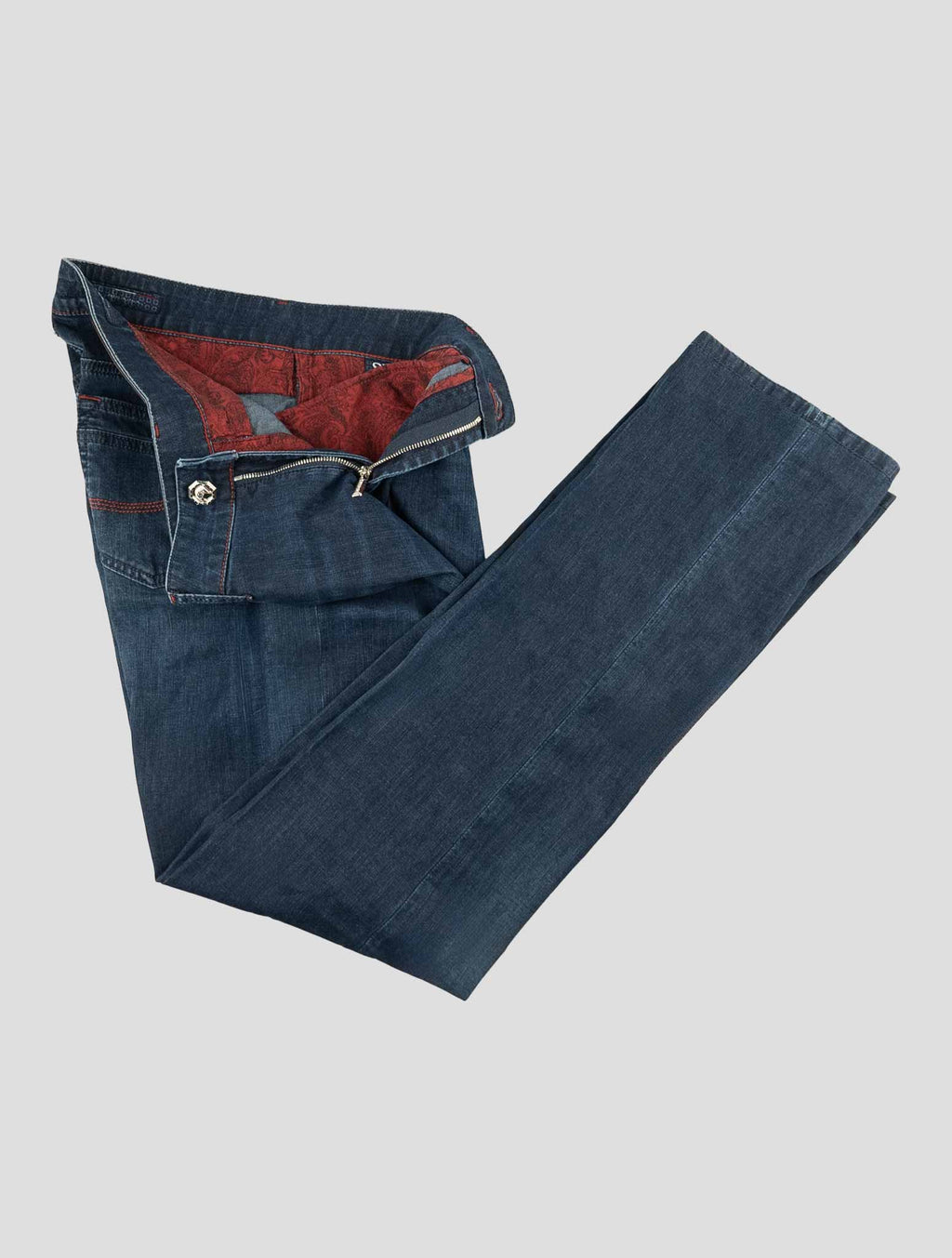 Stefano Ricci Blue Lyocell-Cotton Jeans (MST11S1050) - View 2