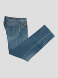 Stefano Ricci Blue Stretch Cotton Jeans (T01901KUBA) - View 1