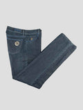 Stefano Ricci Blue Cotton-Linen Jeans (T01901LBD5013) - View 1