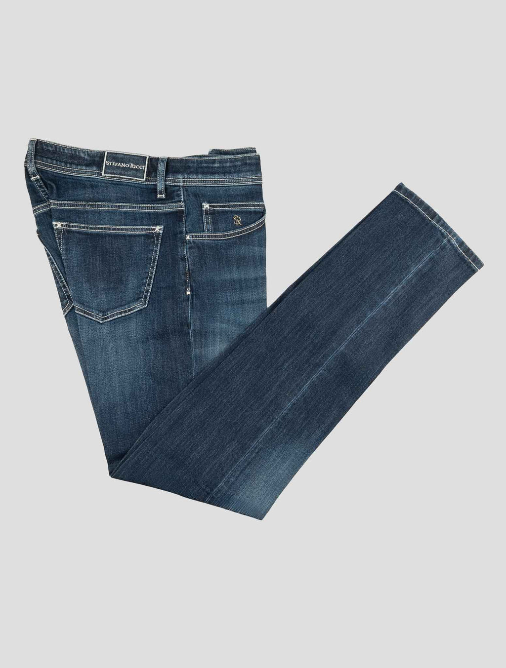 Stefano Ricci Blue Cotton Jeans (922SKW5013) - View 1