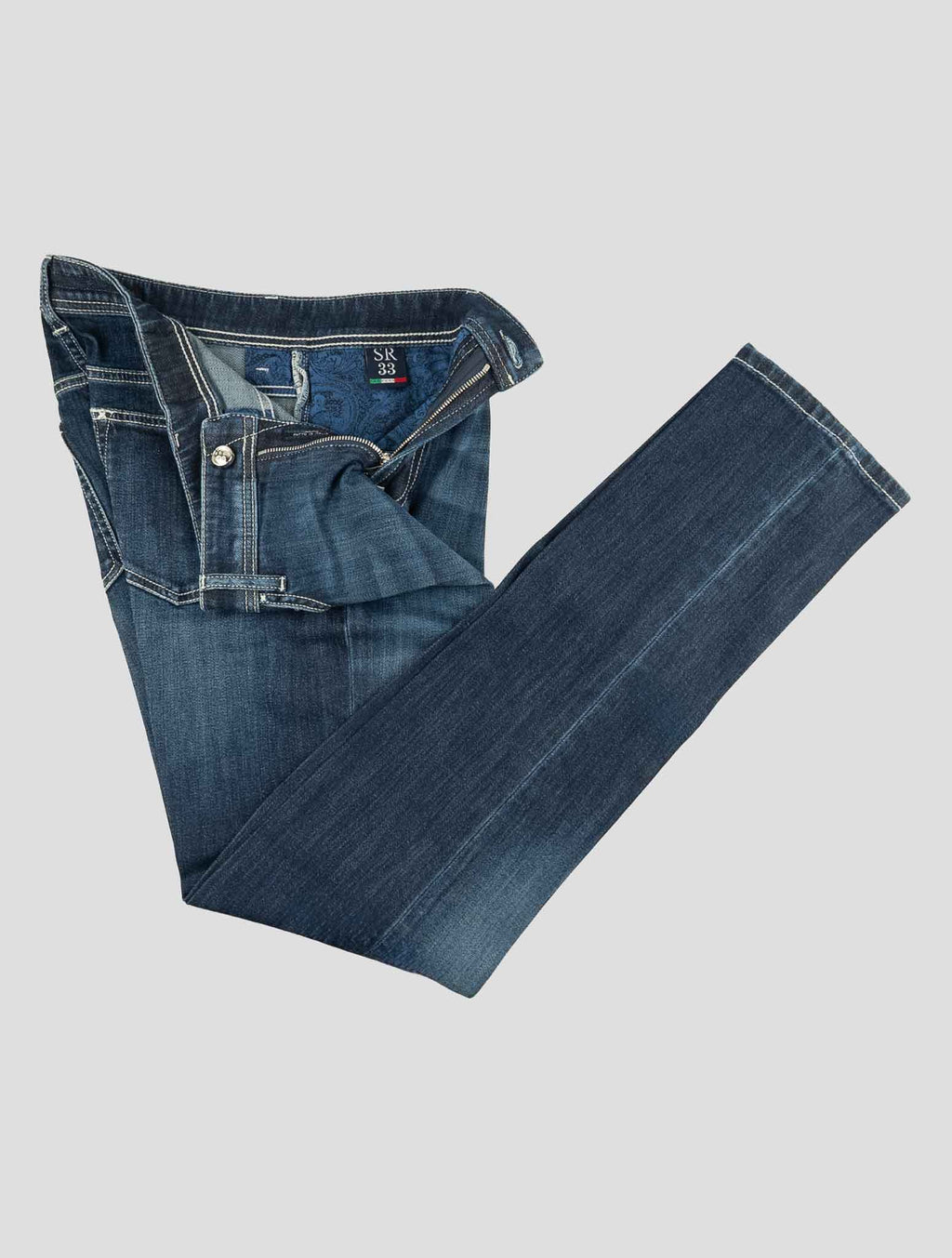Stefano Ricci Blue Cotton Jeans (922SKW5013) - View 2