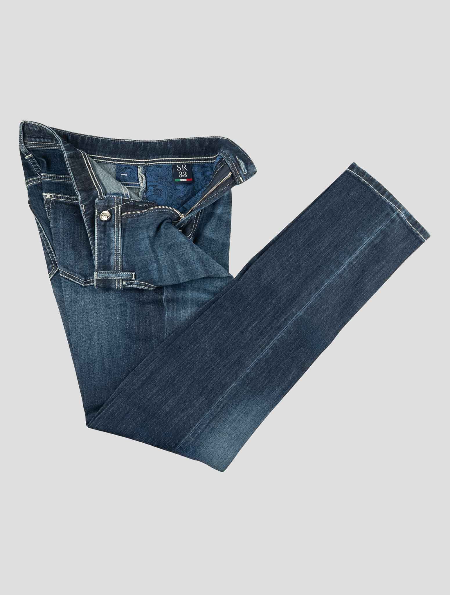 Stefano Ricci Blue Cotton Jeans (922SKW5013) - View 2